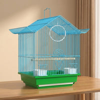 Easy Install Cage Accessories Avian Cage, 30x22x38cm Breeder Cage for Budgies and Finches, Escape-Prevention Design for Housing and Nesting