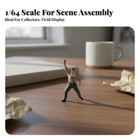 1:64 Miniature Scale Figure Dynamic Pose 1:64 Scale Person Figure Miniature Scene Person Additively Manufactured