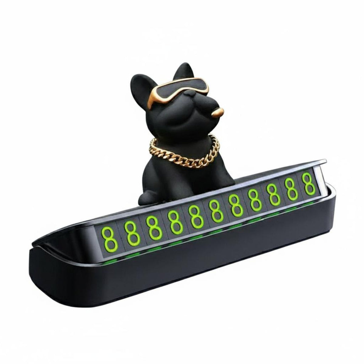 Interchangeable Numbers Temporary Parking Number Plate Self Hideable Car Ph Single Number Display Compact Design for Drivers, Commuters