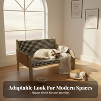Abrasion-ResistantResistant Woven Pet Sofa long-lasting the manufacturerave snug Pet resting place Breathable Cat Bed Cooling Surface for felines, Small Dogs, Indoors, Living Room, Bedroom, Balcony