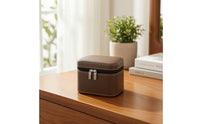 Zippered Bracelet Storage Box Padded Bracelet Case with Slots Portable Bangle Box Velvet-Lined for Travelers