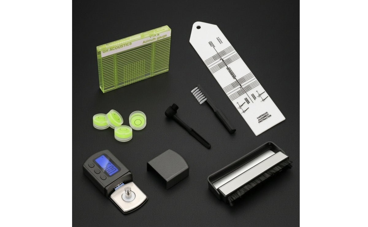 Turntable Calibration Tool Kit Tonearm Tip Tonearm Weight Calibrator Compact Azimuth Gauge for Vinyl Collectors
