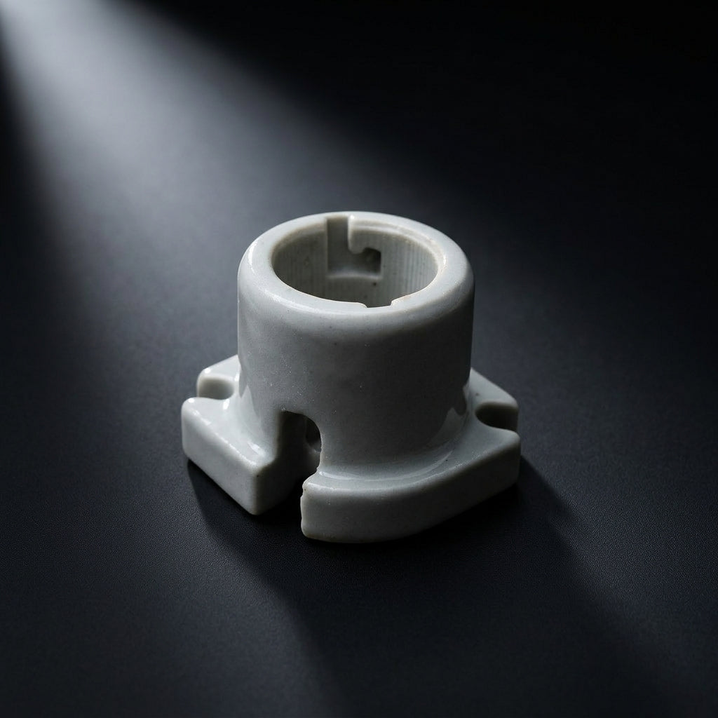 Light Fitting Wall Lamps with B22 Bulb Holder, White Ceramic Lamp Holder for 240V Home Lighting, Heat Resistant Wall Mount, Replacement Part