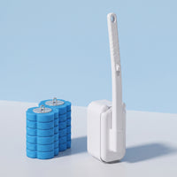 Wall Mounted Toilet Brush and Holder Long-Handled for Bathroom