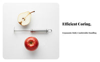 Pear Corer Anti-Rust Apple Corer Serrated Stainless Steel Coring Tool for Chefs, Parents, Meal Prep, Cooking