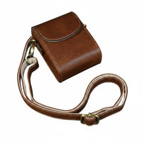 Snap Closure Leather Camera Case Scratch Resistant Compact Camera Pouch Vintage Design for Photographers, Travelers, Travel, Outdoor