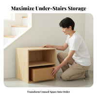 Modular Under Stairs Storage Unit DIY Design Cube Organizer Cabinet Easy Assembly Cube Storage Organizer Quick Installation for Students, Parents, Homeowners, Kids Room, Bedroom, Office, Closet