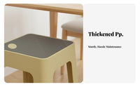 Thickened Construction Stackable Round Stool Space-Saving Design Round Backless Stool adaptable Pdurableic Seat adaptable Use for property owners, Families, Living Room, Entryway, Kitchen, Bedroom