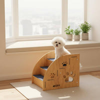 Dog Steps for Bed Aids Mobility Dog Bed Steps Sturdy Construction Cat Climbing Ladder for Senior Pets, Bedside, Sofa Side