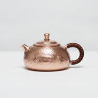 Hammered Copper Teapot Thickened Side Handle Teapot Sturdy Tea Kettle for Collectors