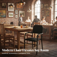 High-Resilience Cushion Mahjong Chair Reinforced Legs Padded Backrest Armchair Variety of Design S Metal Frame Utility Chair for Adults, Seniors, Restaurant Owners, Game Room, Home