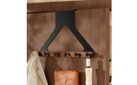 Wooden Wall Hook No Drill Wall-Attached Coat Hook Simple to Install Household Storage for Bedroom