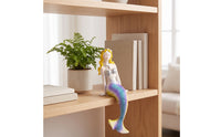 Colorful Mermaid Figurine Whimsical Resin Mermaid Coastal Home Decor Beach for Collectors, Aquatic Tank