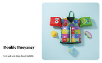 Inflation-Non-Inflation Toddler Buoyancy Swimsuit Soft Material Kids Buoyant Swimsuit Easy To Wear for Beginner Swimmers, Swimming Lessons