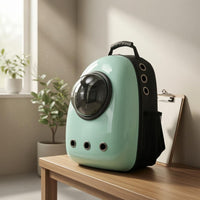 Ventilated Space Capsule Pet Backpack Zipper Closure Space-Capsule Pet Carrier Top Handle