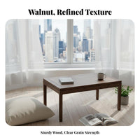 Japanese Design Floor Desk Space-Efficient Size Low Table Space-Saving Vintage Design for Apartment Dwellers, Bay Alcove