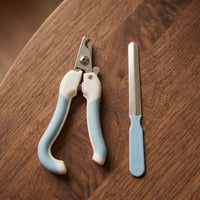 Nail Clippers with a Built-in Nail File, Stainless Steel Cat and Dog Nail Clippers for Small Animals, Non Slip Puppy Nail Clippers, 14cm Length