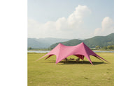 Star Canopy Tent Waterproof Two-Peaked Tent Tear-Resistant for Group Camping