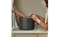 Leather Storage Box Round Storage Box with Lid Minimalist for Closet, Bedroom, Dressing Room