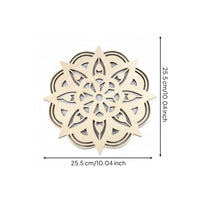 Mandala Wall Decor Boho Mandala Wall Art Zen Layered for Mindfulness Room, Bedroom