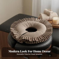 Latex Memory Foam U-Shaped Face Pillow Removable Cover U-Shaped Face Cushion Washable for Masseurs, Beauticians, Beauty Salons, Spas, Travel