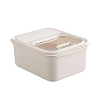 Rice Storage Bin with Lid Transparent Kitchen Storage Bin Compact for Pantry