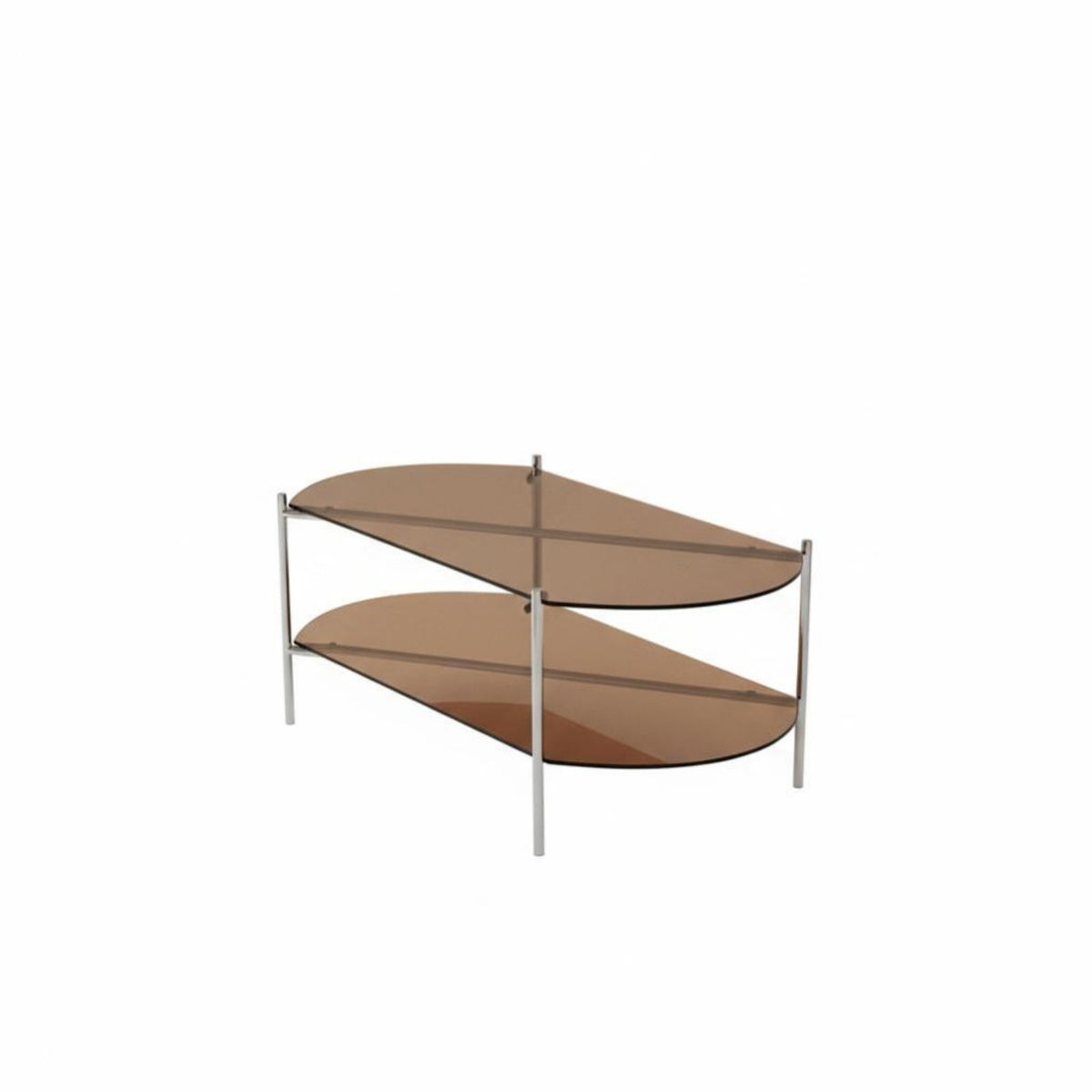 On casters 2-Tier Rolling Table Mobile Design Nightstand Space-Saving Household Furniture Multi-Functional for Apartment Dwellers, Homeowners, Students, Bedroom, Living Room, Small Spaces, Home Office