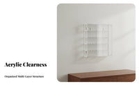Acrylic Golf Ball Display Case Multi-Tier Clear Golf Ball Storage Holder Showcase for Collectors, Club House