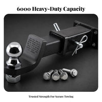 Hitches Arm Assembly Industrial Finish Tow Ball Mount Coupler Tube Hitches