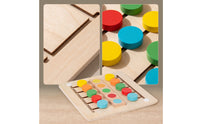 Color Sorting Puzzle Board Fine Motor Color Sorting Board Matching Game Smooth Edges Learning Toy Safe for Toddlers, Homeschool