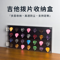 Clear Acrylic Guitar Picks Storage and Display Box