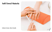 Removable and Washable Cover Semi-Circular Nail Pillow Easy to Clean Manicure Hand Rest Pillow Soft & Comfortable for Manicurists, Travel