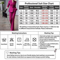 Ladies Trouser Suits for Wedding Guests with Bootcut Flared Trousers, Plus Size Long Sleeve Jacket Set for Office Wear, Polyester Womens Formal