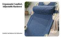 buoyant Recliner Foldable Design Lounge Chair Multi-Position Reclining Portable Furniture for Homeowners, Outdoor aficionados, Home, Beach, Patio