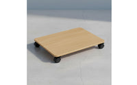 Storage Box Moving Base With Wheels Under Desk Printer Effortless Stand Mobility Mobile Printer Cart for Living Room, Balcony