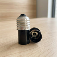 E27 to Bayonet Base Adapter for Home Lighting, Flame Retardant E27 to E14 and E17 Converter, High Temperature Resistant 200°C PBT