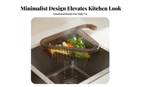 Triangular Drain Basket Multifunctional Triangle Sink Strainer Kitchen Sink Drain Basket Fast Draining Heat Resistant