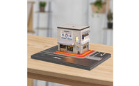 Izakaya Model with Light Lighted Street Corner Diorama Retro Street Store Diorama for Hobbyists