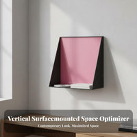 Colorful Design Trapezoid Floating Shelf Modern Design Picture Ledge Space-Saving Display Rack Multi-Purpose for Collectors, Young Adults, Living Room, Bedroom, Hallway, Nursery