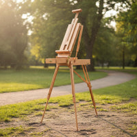 Painter Easel Box Foldable Folding Tripod Easel Height Adjustable for Artists, Studio