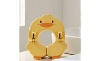 Duck-Shaped Baby Swim Float Soft Textile Underarm Baby Swim Float Duck Floatie One-Piece Water Toy Padded for Babies