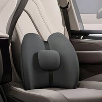 Car Seat Lumbar Support Cushion Ergonomic Contoured Back Cushion Backrest Supportive for Drivers, Road Trips