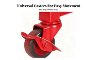 Wheeled upright Drum Stand Sturdy Construction Percussion holder Easy Assembly
