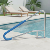 Swimming Pool Handrail Stainless Steel Pool Handrail with Grip Sleeve Non-Slip for Homeowners, Spa