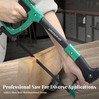 Wood Cutting Saw Compact Design Manual Hacksaw Sturdy Hacksaw for DIY Enthusiasts, Woodworkers, Home Repair, Household Repairs, Crafting