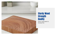 Ironwood Chopping Board, Durable Thick Wood Cutting Board, Double-Sided, Rectangular, Handmade