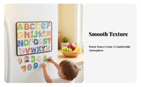 Early Education Stickable Alphabet and Number Toy Educational Stickable Alphabet Set Vibrant Colors for Preschoolers, Refrigerator