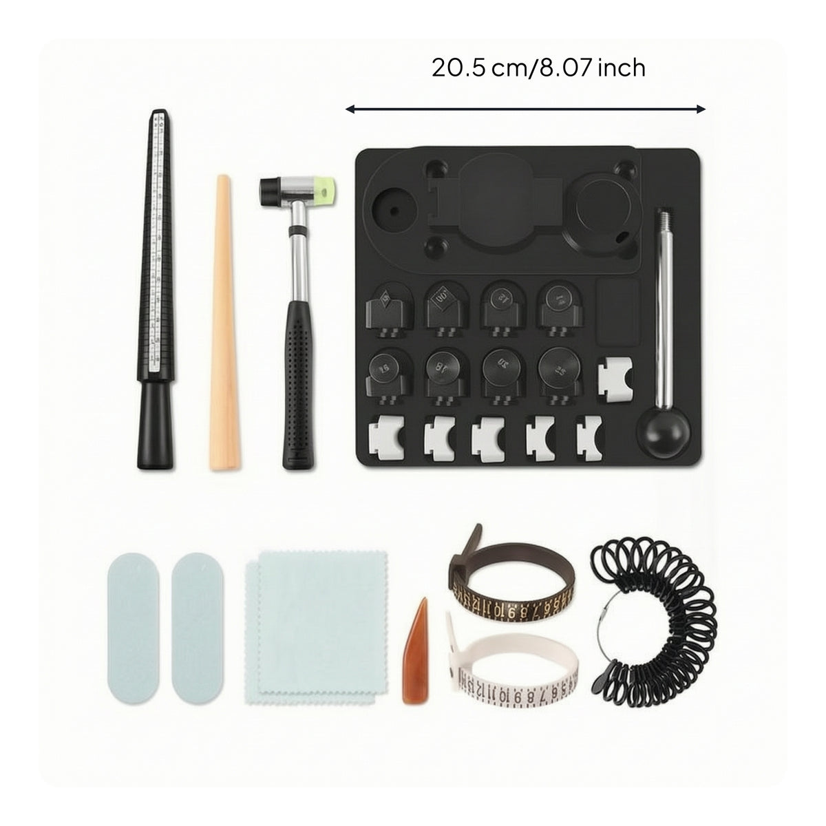 Precision Band Bender with Measuring Tools Manual Band Bending Machine Professional Kit Sturdy for Jewelry Makers