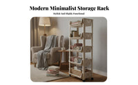 With casters Multi-Tier Basket Trolley Ventilated Baskets three-tier Rolling Organizer Large Capacity Utility mobile organizer Sturdy Construction for Apartment Dwellers, Homeowners, Kitchen, Living Room, Bedroom, Bathroom