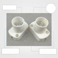 Table Lamp Light Fitting with E14 Lamp Holder for DIY Lighting, Heat Resistant Screw Bulb Holder for Pendant Lights, 2 Pack of 250V E14 Base